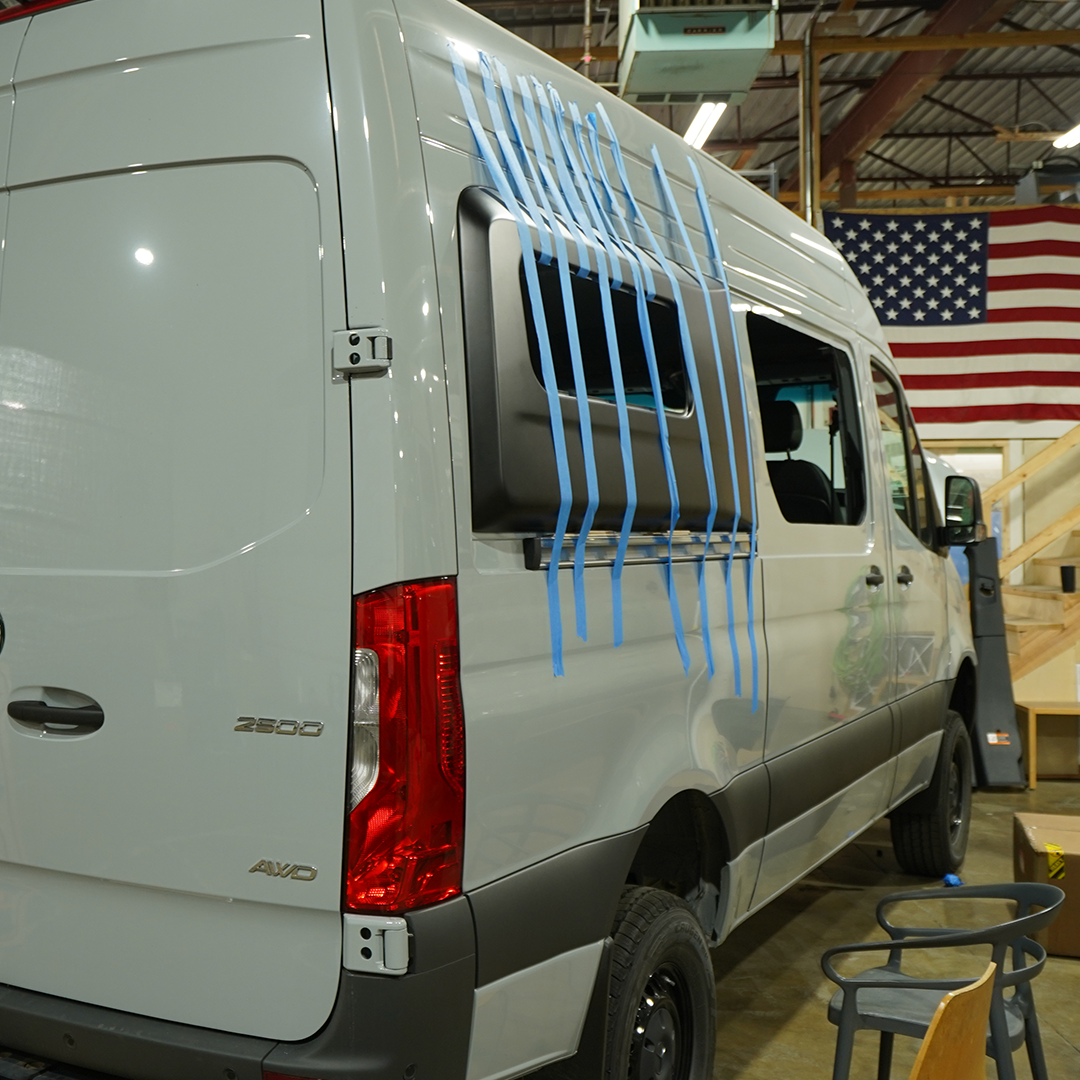 Sprinter Van with Painted Flarespace Flares